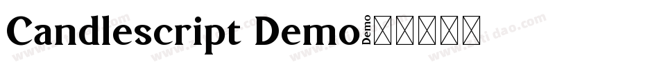 Candlescript Demo字体转换